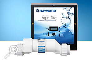 AquaRite salt generator for swimming pool