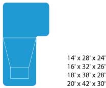 In-ground swimming pool model Colorado