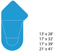 In-ground swimming pool model Hartford