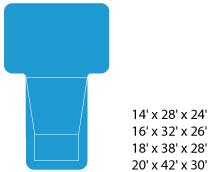 In-ground swimming pool model Modesto