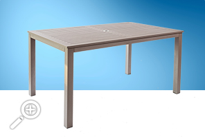 Aluminium table