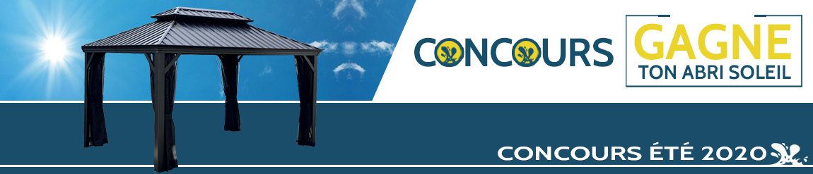 Concours Gagnez votre abri soleil avec Piscines René Pitre