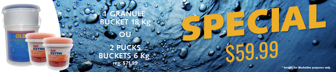 Chlore pour piscine en spécial
