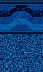 In-ground swimming pool liner Corolla Beach / Stardust-Blue
