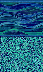 In-ground swimming pool liner Indigo Marble / Blue Granite