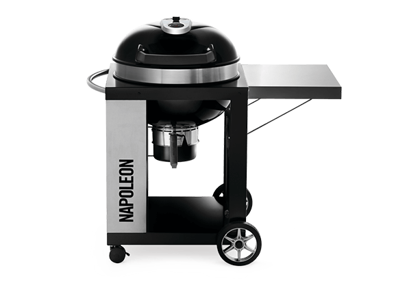 BBQ Napoleon Pro22K avec chariot au charbon noir