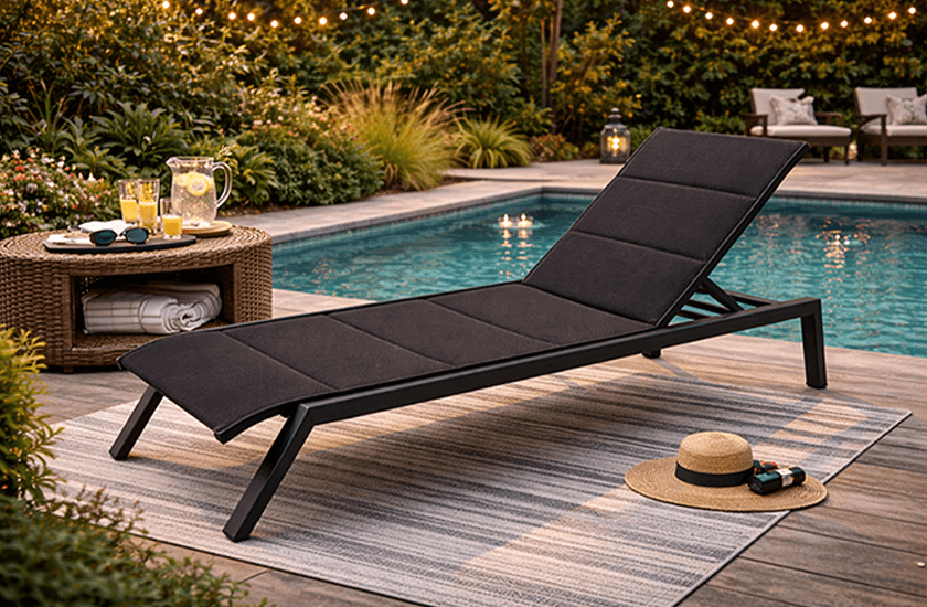 Chaise longue inclinable Moss