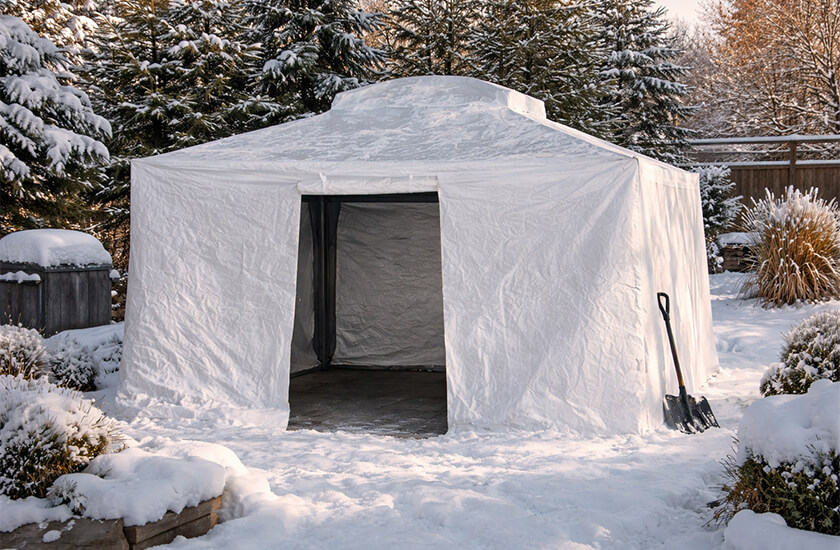Housse hivernale pour abri soleil