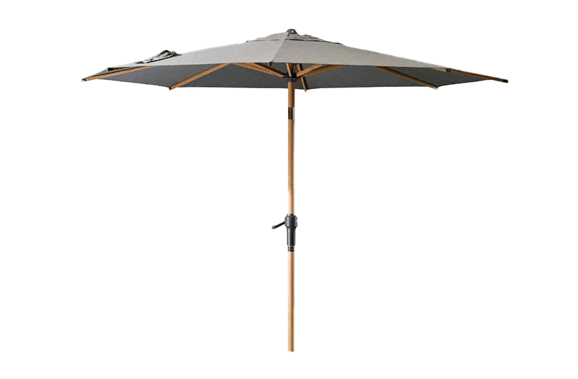 Parasol 10 pieds structure look bois