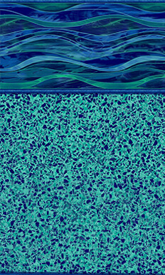 Toile de piscine Island wave Terrazzo Caribbean
