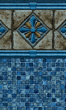 Toile de piscine Royale / Blue Mosaic
