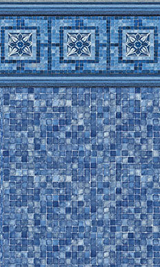 Toile de piscine Vintage Mosaic / Blue Mosaic