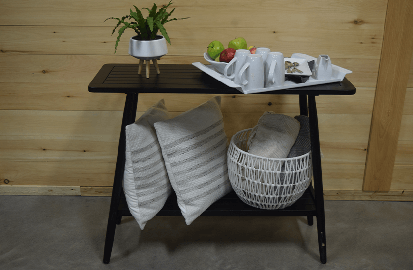 Table console en bois d’acacia